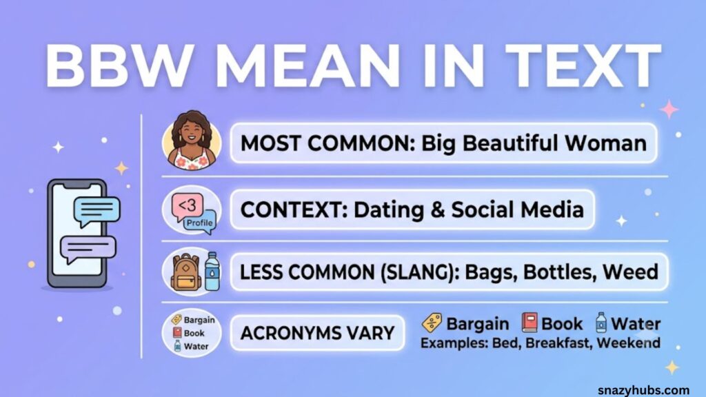 BBW Meaning in Text
