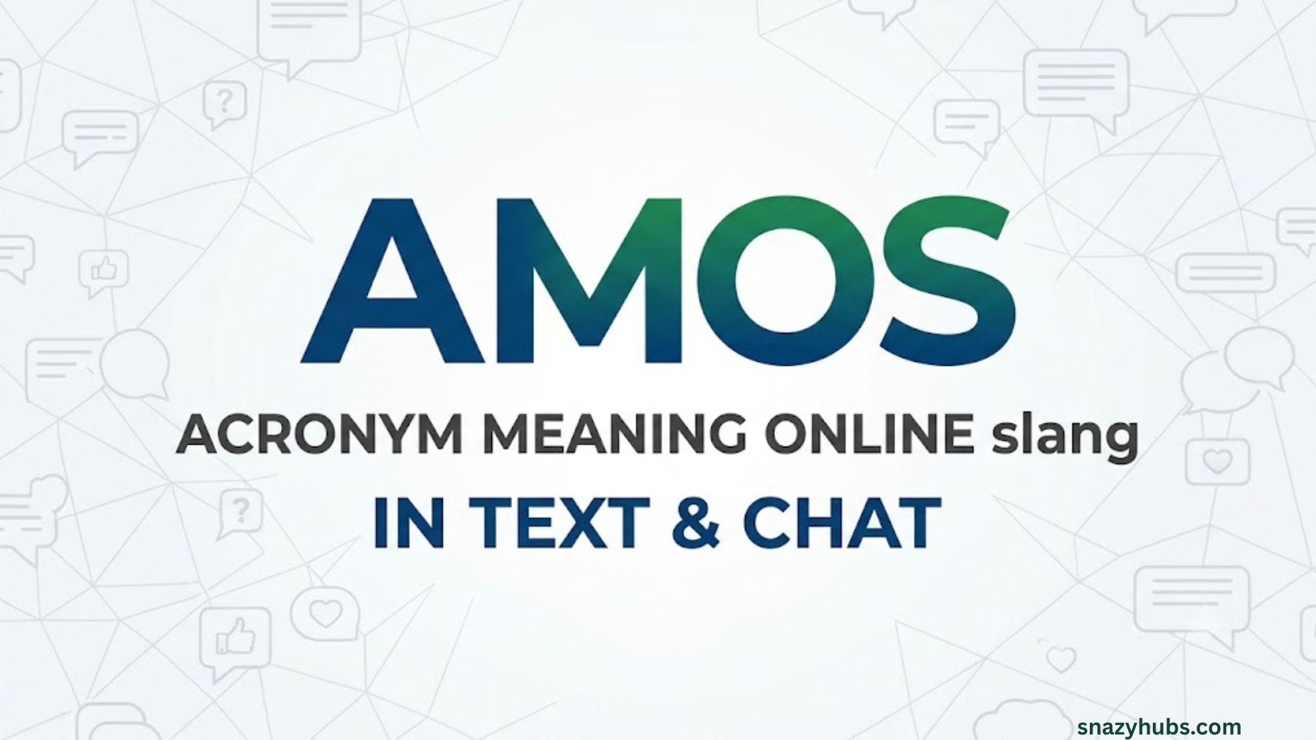 AMOS Mean in Text