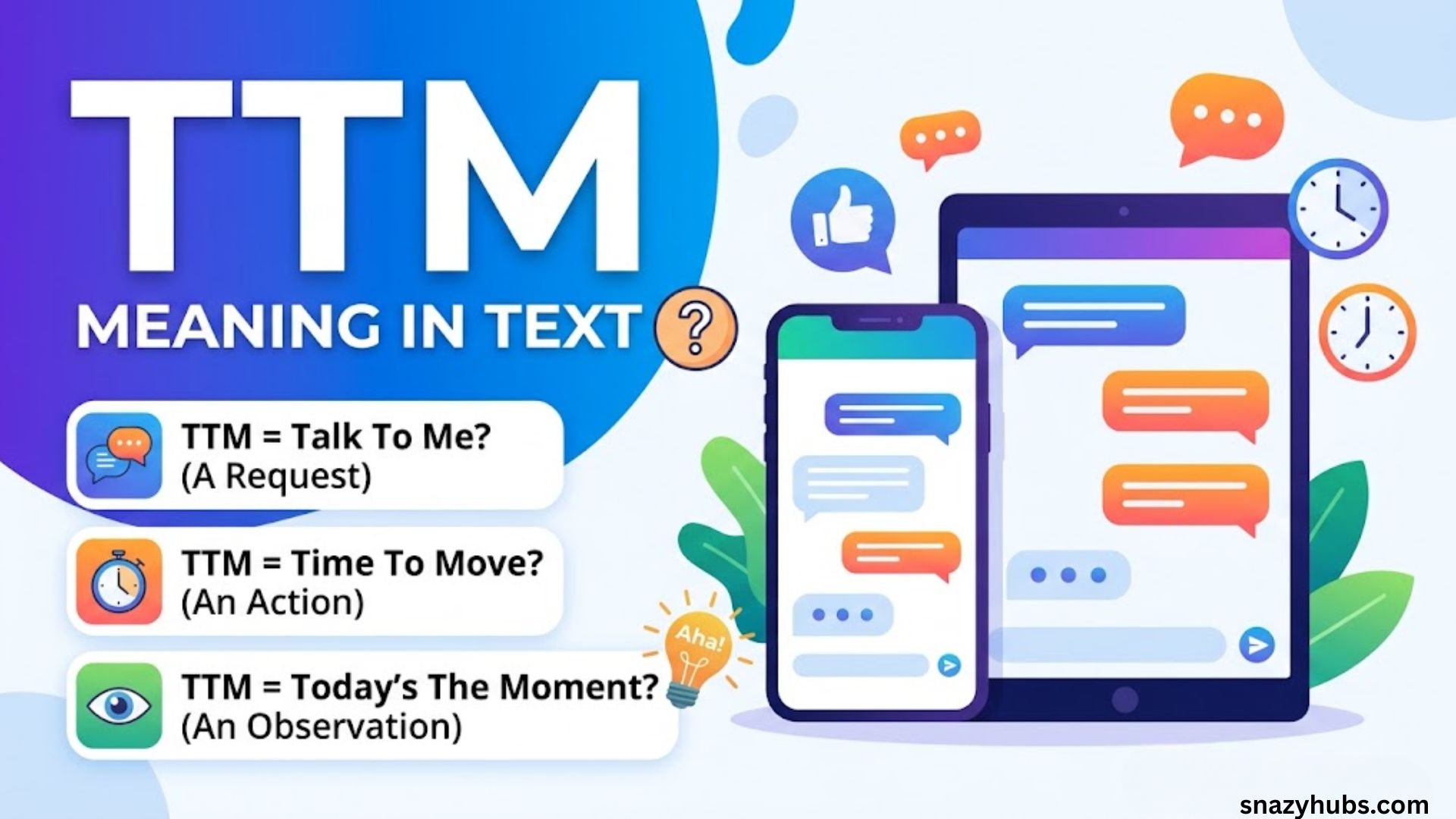 TTM Meaning in Text