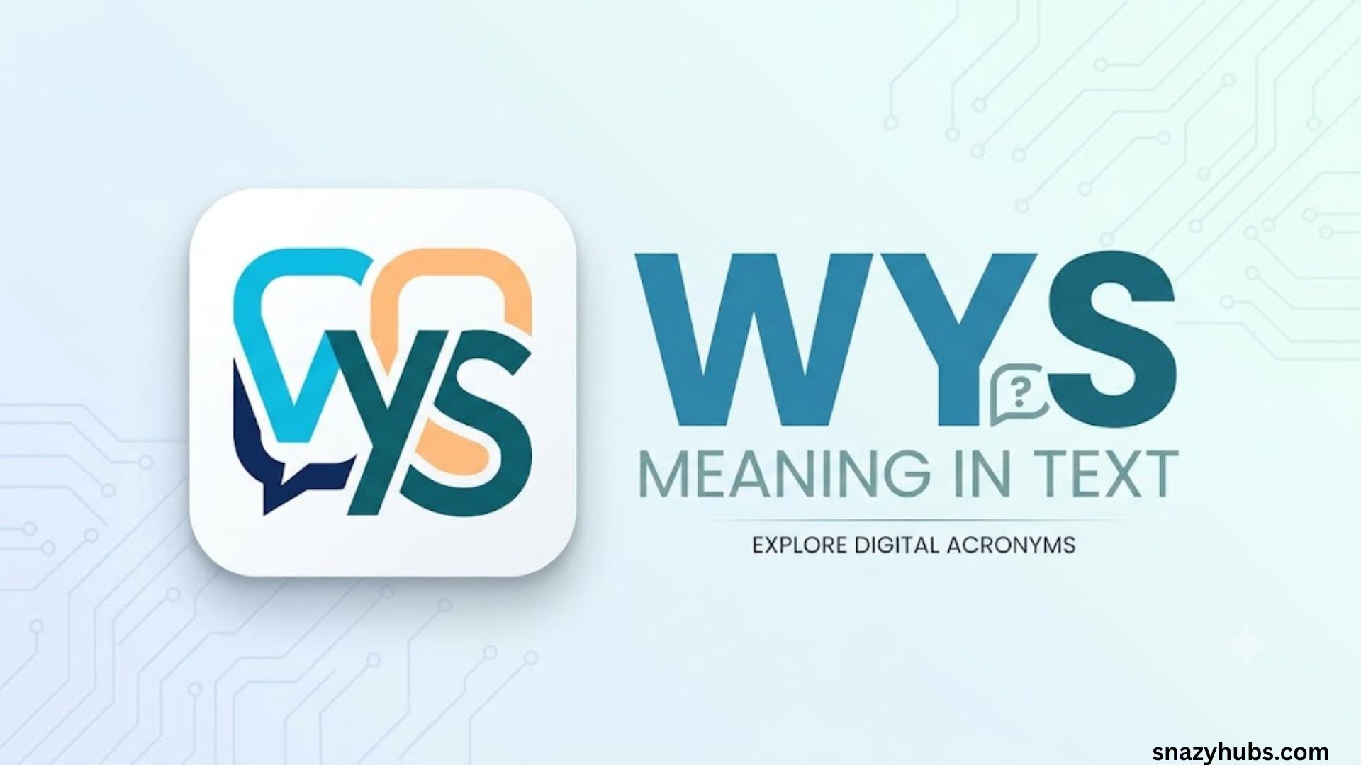 WYS Meaning in Text