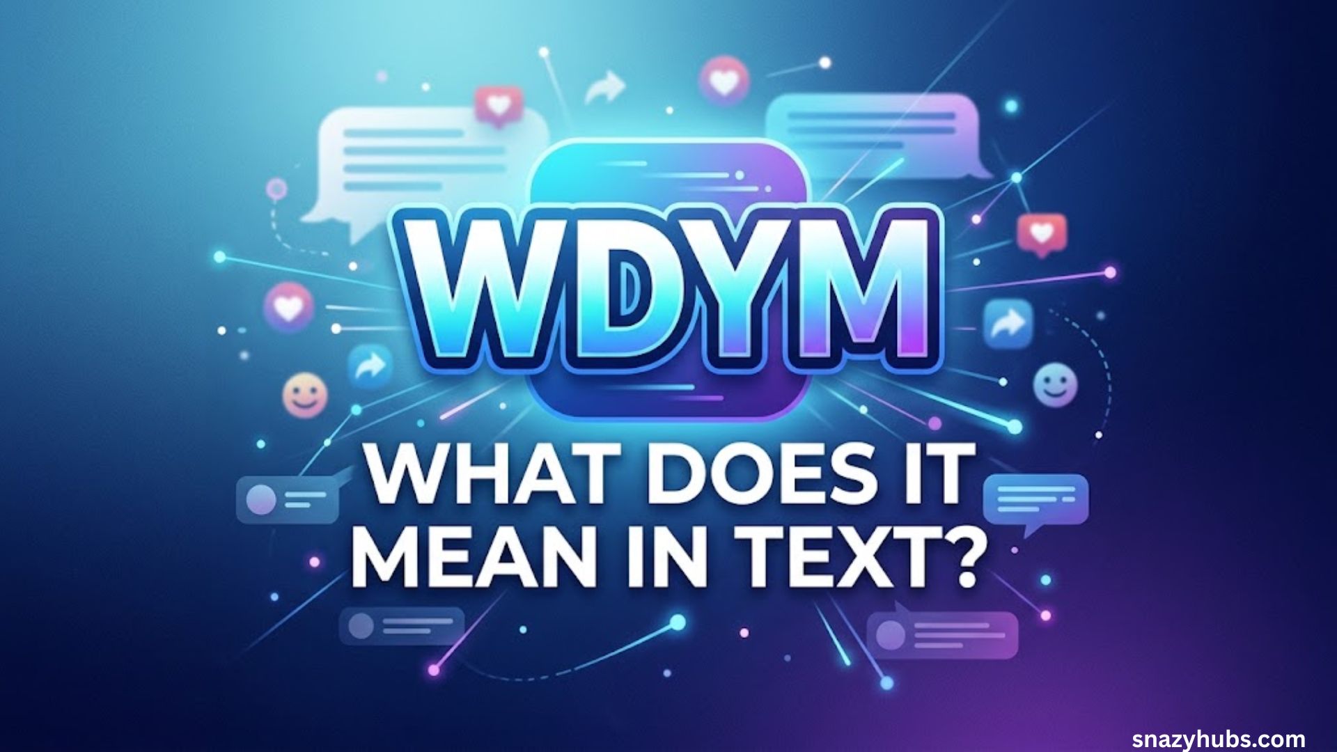 WDYM Meaning in Text